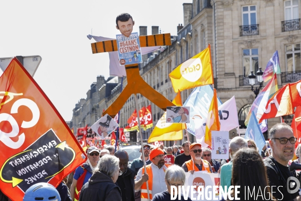 Bordeaux, 11 ème manifestation contre la réforme des retraites.