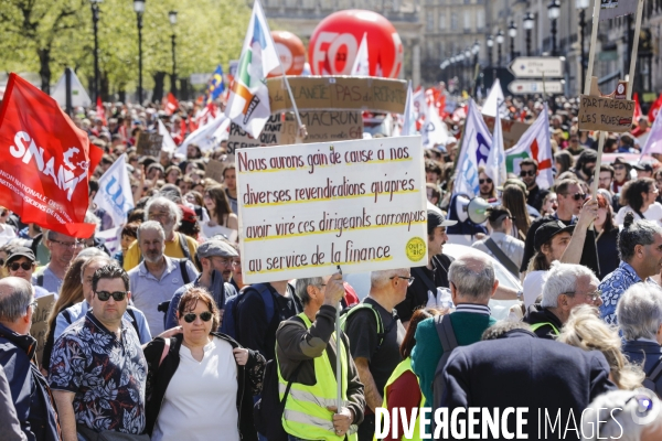 Bordeaux, 11 ème manifestation contre la réforme des retraites.