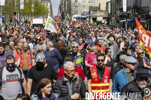 Bordeaux, 11 ème manifestation contre la réforme des retraites.