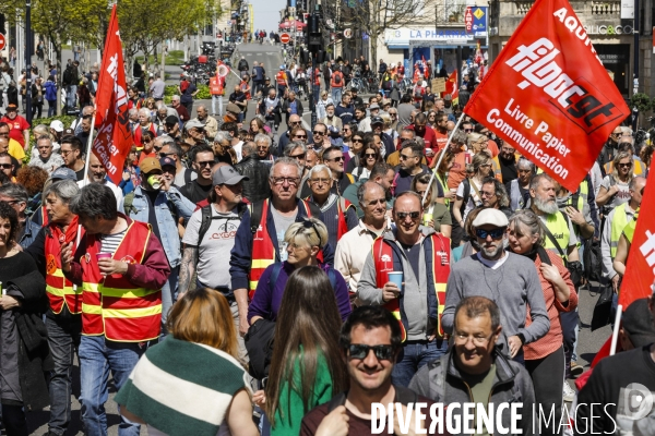 Bordeaux, 11 ème manifestation contre la réforme des retraites.