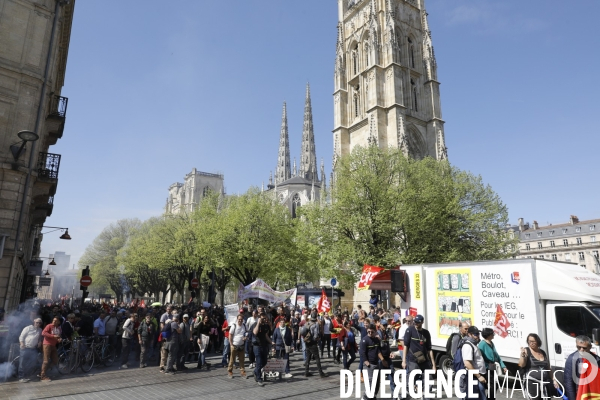 Bordeaux, 11 ème manifestation contre la réforme des retraites.