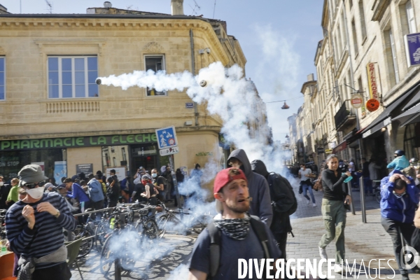 Bordeaux, 11 ème manifestation contre la réforme des retraites.