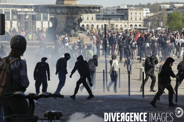 Bordeaux, 11 ème manifestation contre la réforme des retraites.