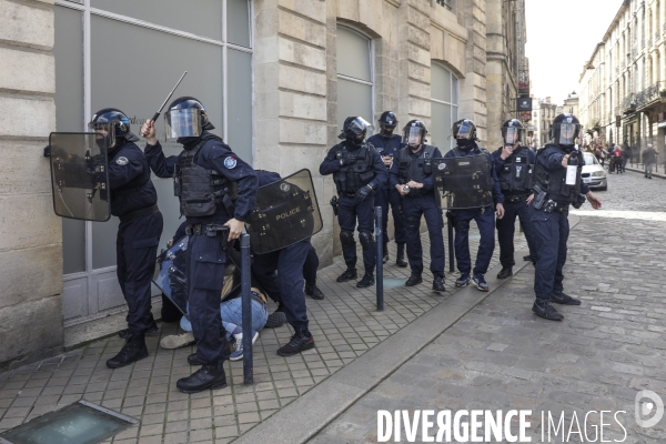 Bordeaux, 11 ème manifestation contre la réforme des retraites.