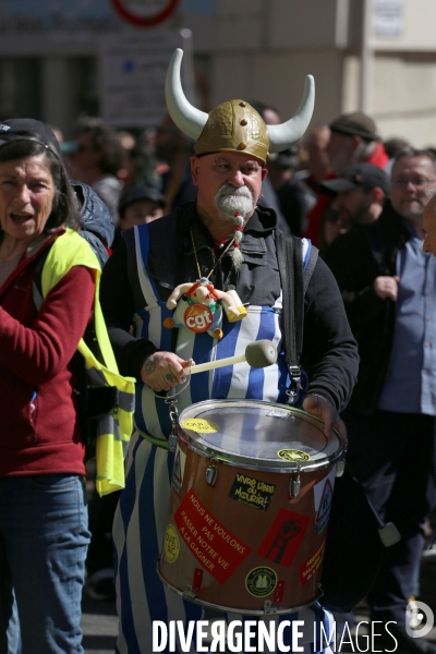 Toulouse : 11eme journee de mobilisation contre la reforme des retraites