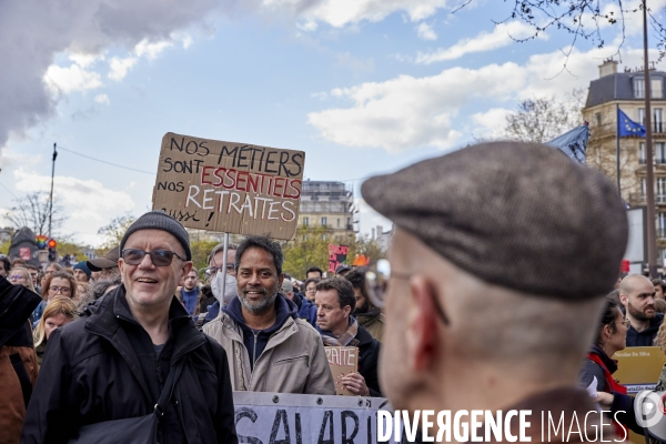 Paris Denfert Rochereau 11eme  jour Retraites