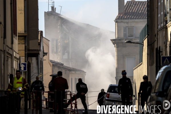 Effondrement d un immeuble de la rue de Tivoli à Marseille