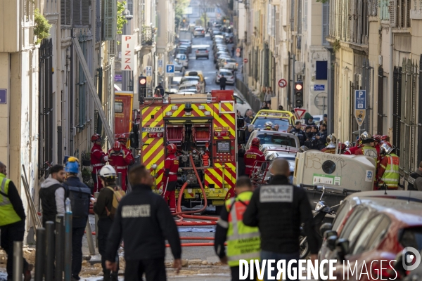 Effondrement d un immeuble de la rue de Tivoli à Marseille