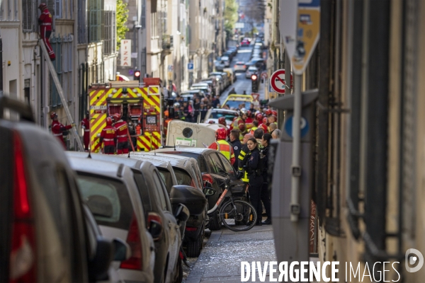 Effondrement d un immeuble de la rue de Tivoli à Marseille