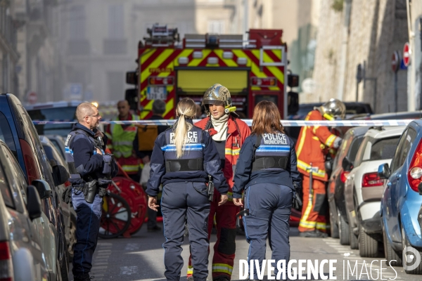 Effondrement d un immeuble de la rue de Tivoli à Marseille