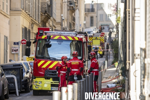 Effondrement d un immeuble de la rue de Tivoli à Marseille