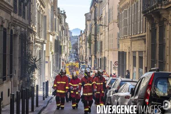 Effondrement d un immeuble de la rue de Tivoli à Marseille