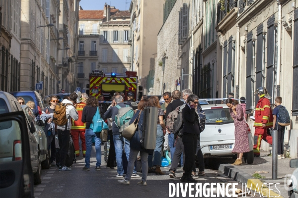 Effondrement d un immeuble de la rue de Tivoli à Marseille