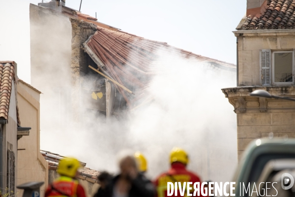 Effondrement d un immeuble de la rue de Tivoli à Marseille