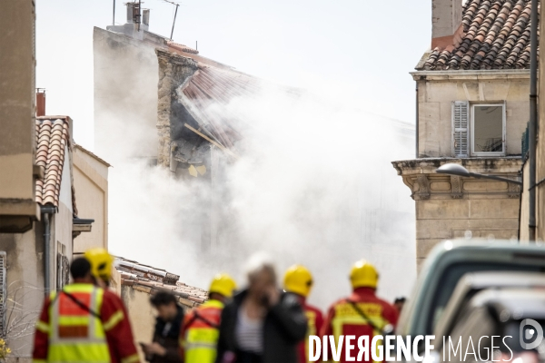 Effondrement d un immeuble de la rue de Tivoli à Marseille