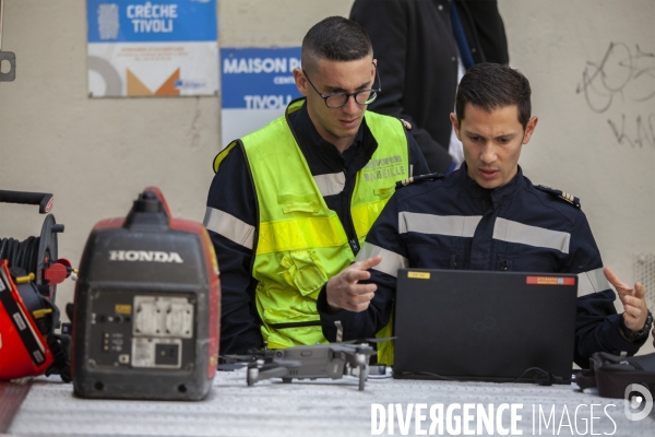 Effondrement d un immeuble de la rue de Tivoli à Marseille