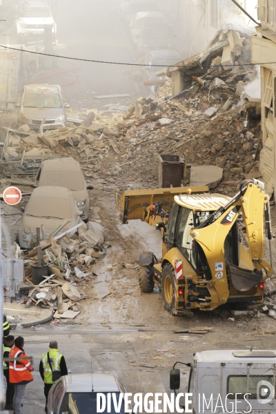 Marseille: Effondrement de la rue Tivoli