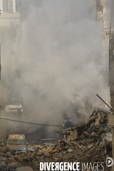 Marseille: Effondrement de la rue Tivoli