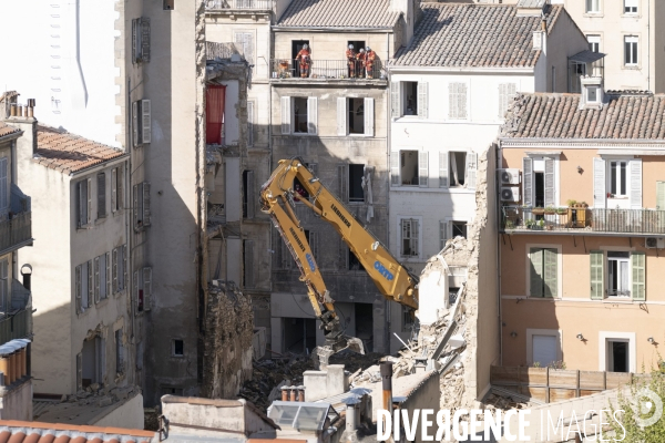 Marseille: Effondrement de la rue Tivoli