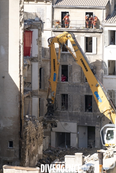 Marseille: Effondrement de la rue Tivoli