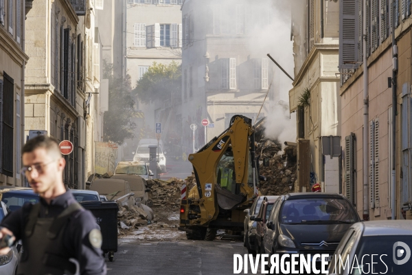 Marseille: Effondrement de la rue Tivoli