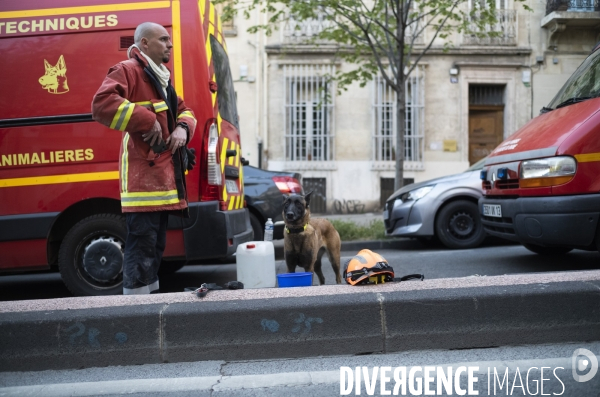 Marseille: Effondrement de la rue Tivoli