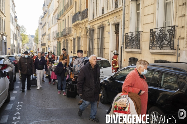 Marseille: Effondrement de la rue Tivoli