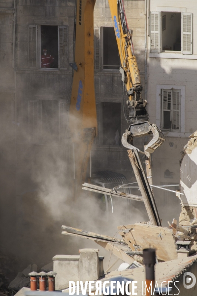 Marseille: Effondrement de la rue Tivoli