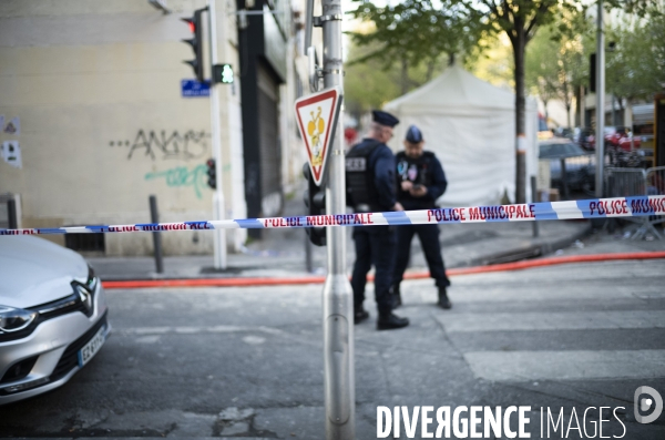 Marseille: Effondrement de la rue Tivoli