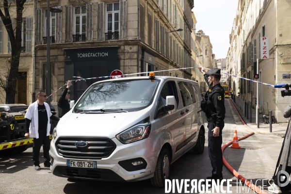 Marseille: Effondrement de la rue Tivoli