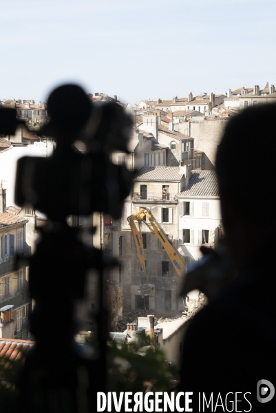 Marseille: Effondrement de la rue Tivoli