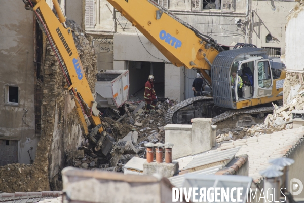 Marseille: Effondrement de la rue Tivoli