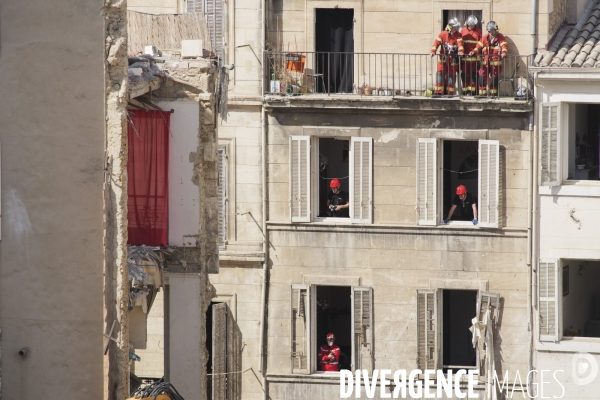 Marseille: Effondrement de la rue Tivoli