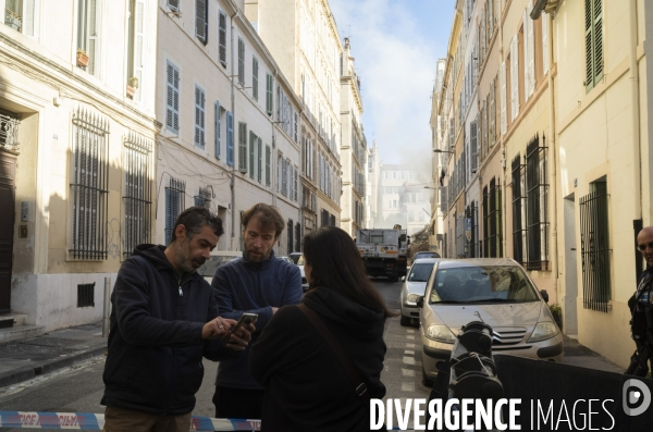 Marseille: Effondrement de la rue Tivoli