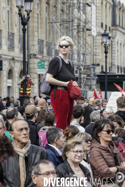 Bordeaux, 9 ème manifestation contre la réforme des retraites.