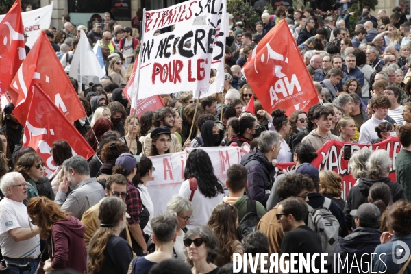 Bordeaux, 9 ème manifestation contre la réforme des retraites.