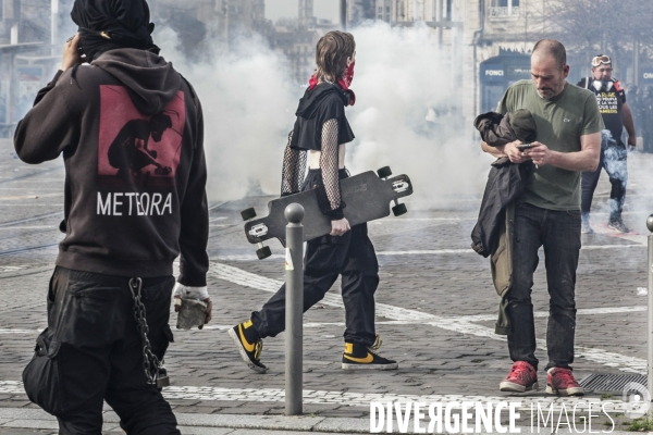 Bordeaux, 9 ème manifestation contre la réforme des retraites.