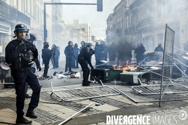 Bordeaux, 9 ème manifestation contre la réforme des retraites.