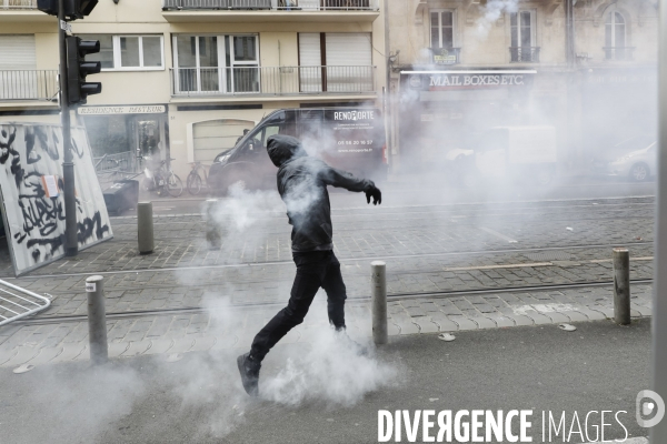 Bordeaux, 9 ème manifestation contre la réforme des retraites.