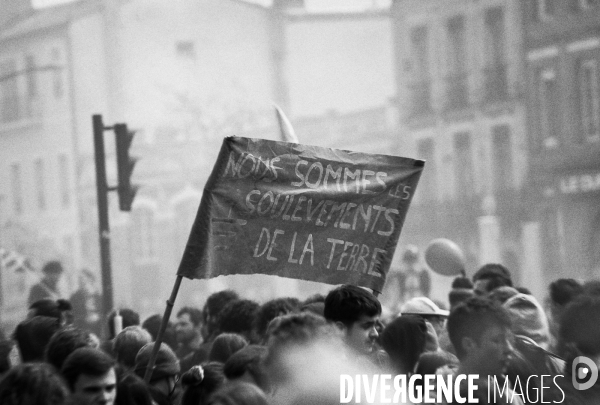 Toulouse : 12eme journee de mobilisation contre la reforme des retraites