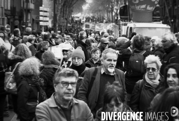 Toulouse : 12eme journee de mobilisation contre la reforme des retraites