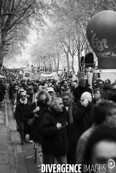 Toulouse : 12eme journee de mobilisation contre la reforme des retraites