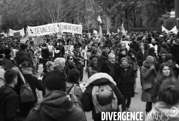 Toulouse : 12eme journee de mobilisation contre la reforme des retraites