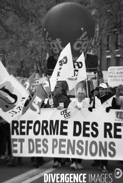 Toulouse : 12eme journee de mobilisation contre la reforme des retraites