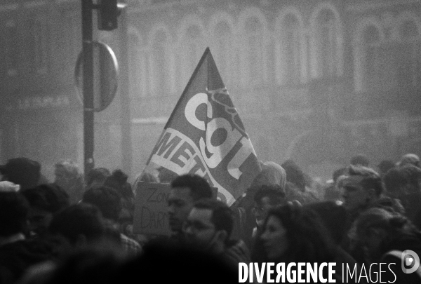 Toulouse : 12eme journee de mobilisation contre la reforme des retraites