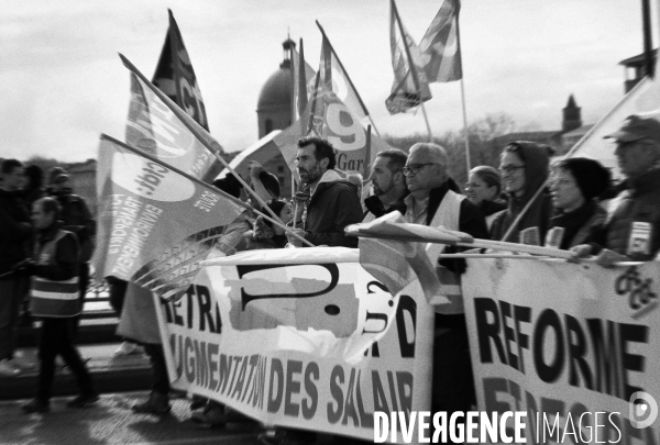 Toulouse : 12eme journee de mobilisation contre la reforme des retraites