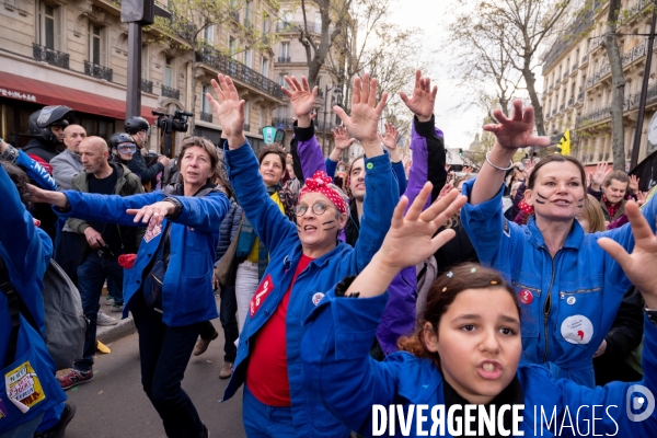 Manifestation contre la réforme des retraites.