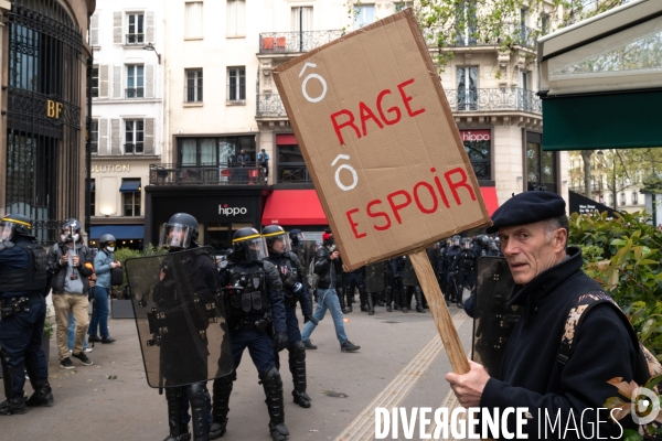 Manifestation contre la réforme des retraites.