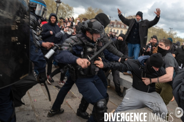 Manifestation contre la réforme des retraites.