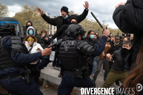 Manifestation contre la réforme des retraites.